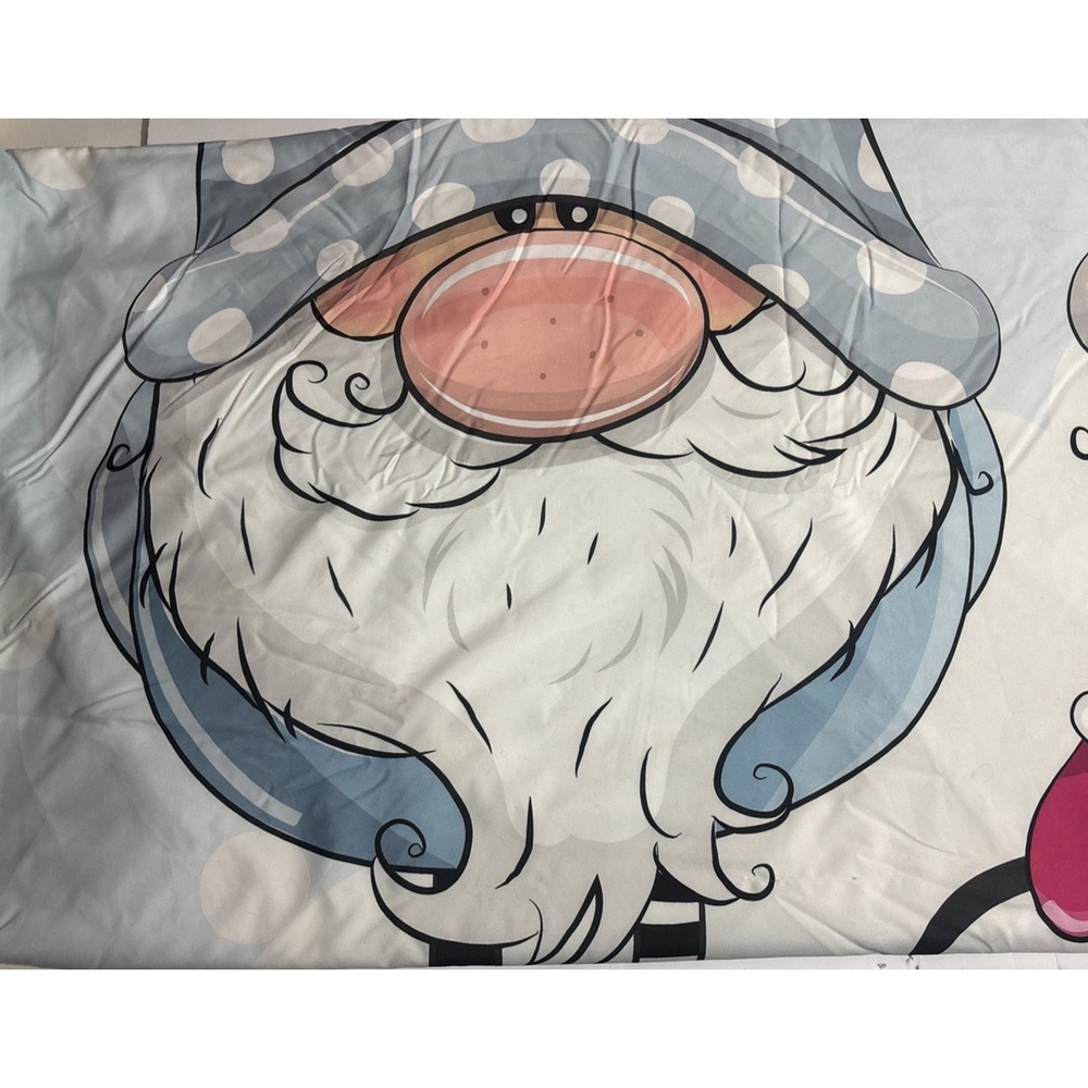 Gnome Queen Duvet Cover +2 pillow covers Gnome Pattern holiday bed set